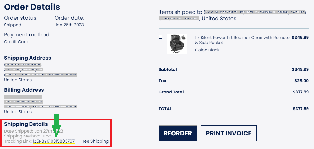 What's my tracking number? Customer Support Center